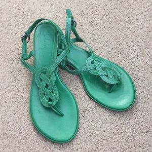 Emerald Green Cole Haan Sandals
